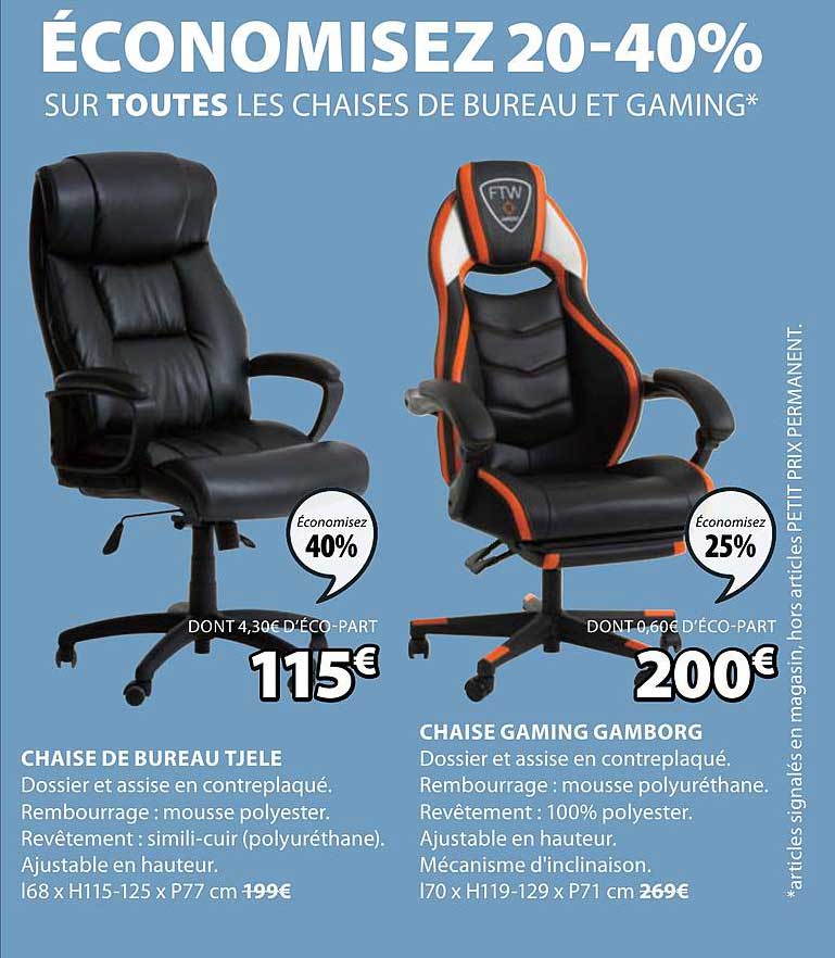 Chaise De Bureau Tjele Chaise  Gaming Gamborg