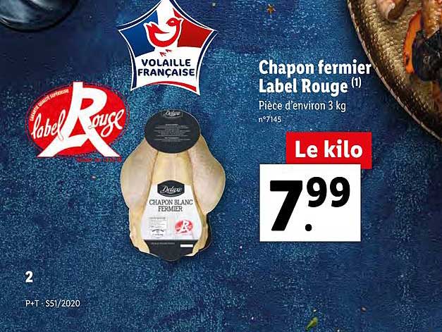 chapon fermier label rouge deluxe