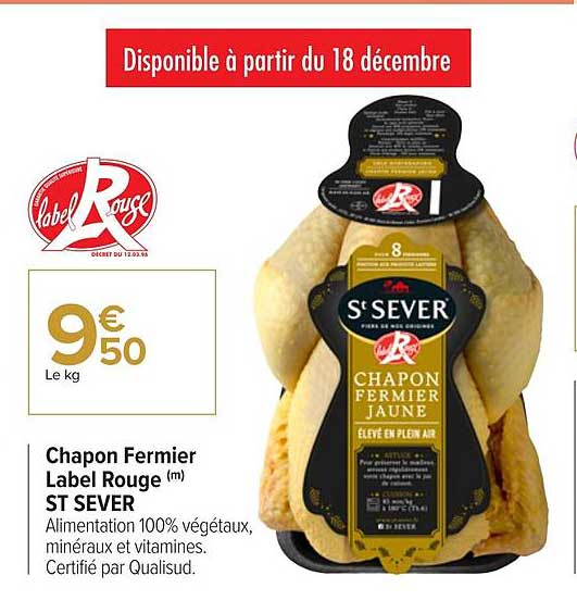 chapon fermier label rouge st sever