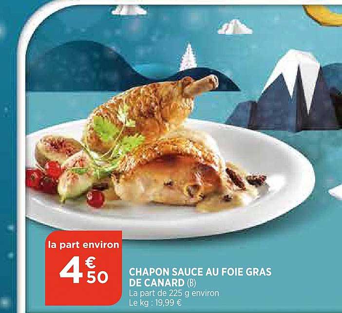 chapon sauce au foie gras de canard