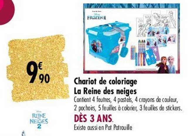chariot de coloriage la reine des neiges