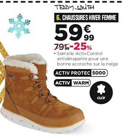 chaussures hiver femme teddy smith