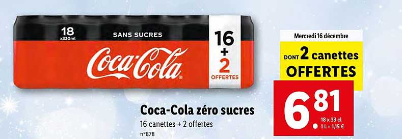 coca-cola zéro sucres