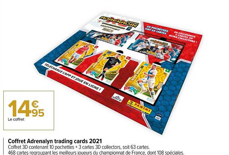 coffret adrenalyn trading cards 2021