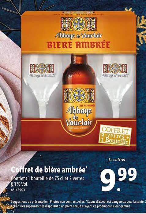 Coffret De Bière Ambrée Abbayc De Vauclair