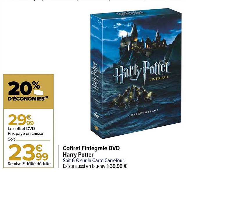 coffret l'intégrale dvd harry potter