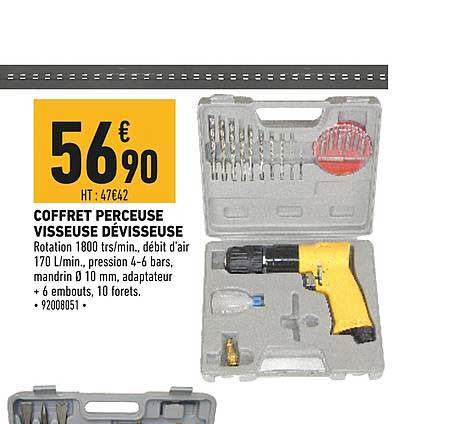 Coffret Perceuse Visseuse Dévisseuse