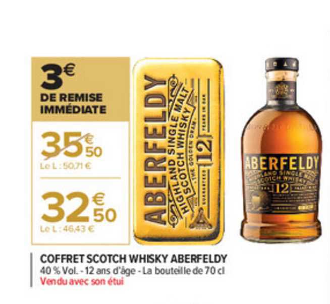 coffret scotch whisky aberfeldy