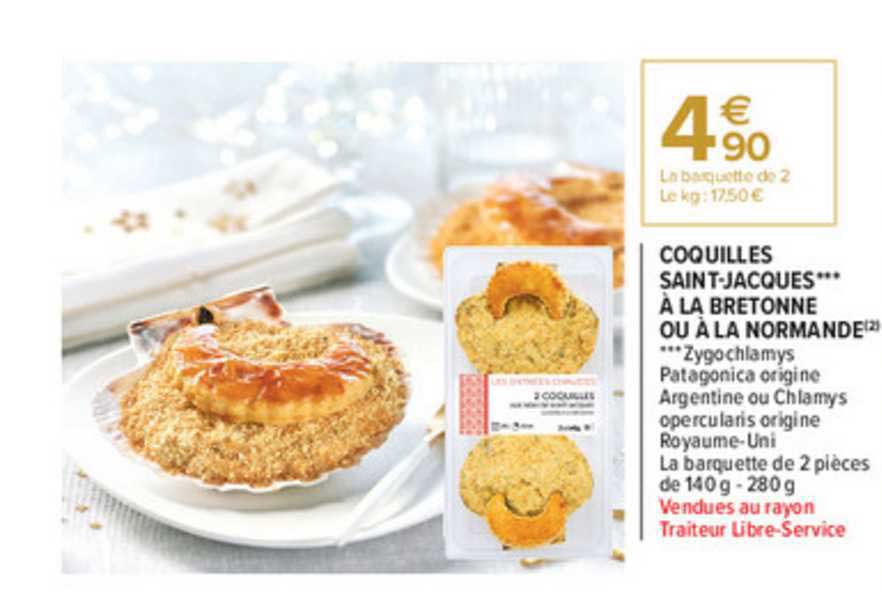 coquilles saint-jacques à la bretonne ou à la normande