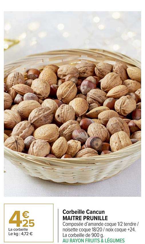 corbeille cancun maître prunille
