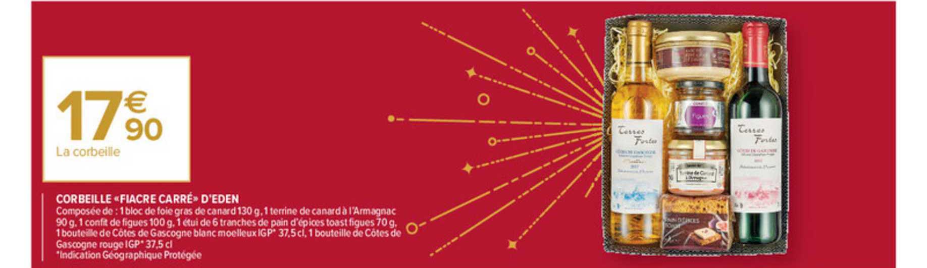 corbeille «fiacre carré» d'eden