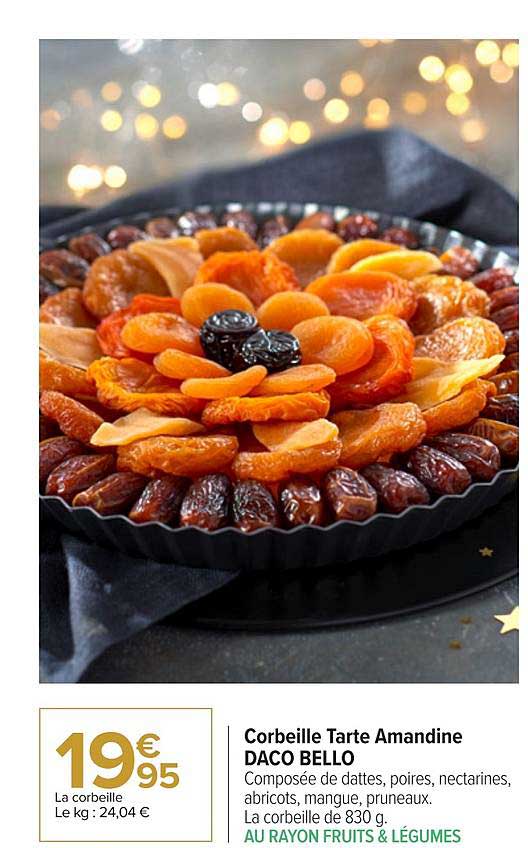 corbeille tarte amandine daco bello