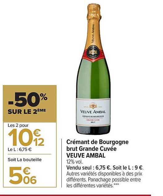 crémant de bourgogne brut grande cuvée veuve ambal