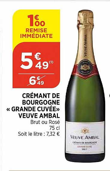 crémant de bourgogne grande cuvée veuve ambal