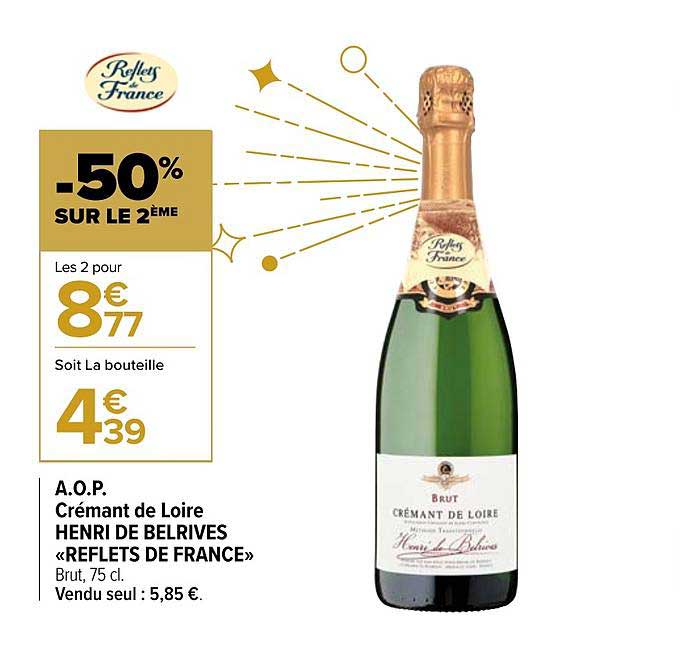 crémant de loire henri de belrives «reflets de france»