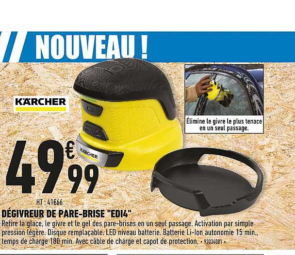 dégivreur de pare brise "ed14" kärcher