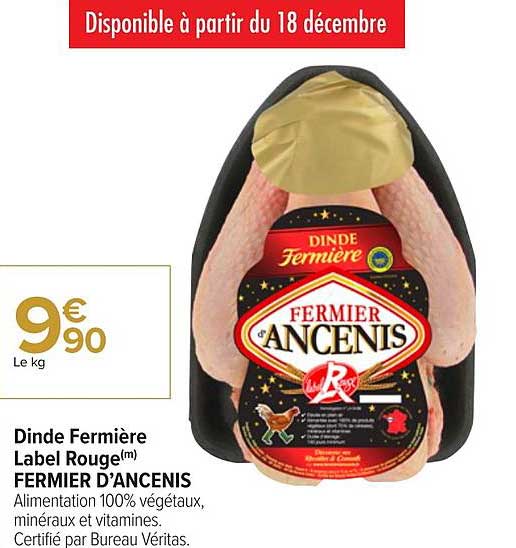 dinde fermière label rouge fermier d'ancenis