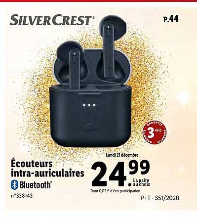 écouteurs Intra-auriculaires Silver Crest