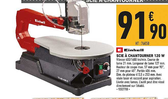 Einhell Scie à Chantourner 120 W