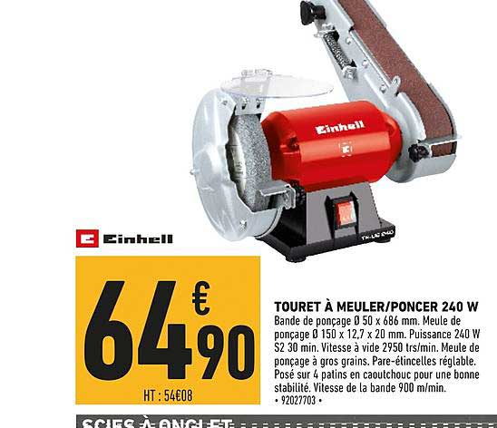 einhell touret à meuler poncer 240 w