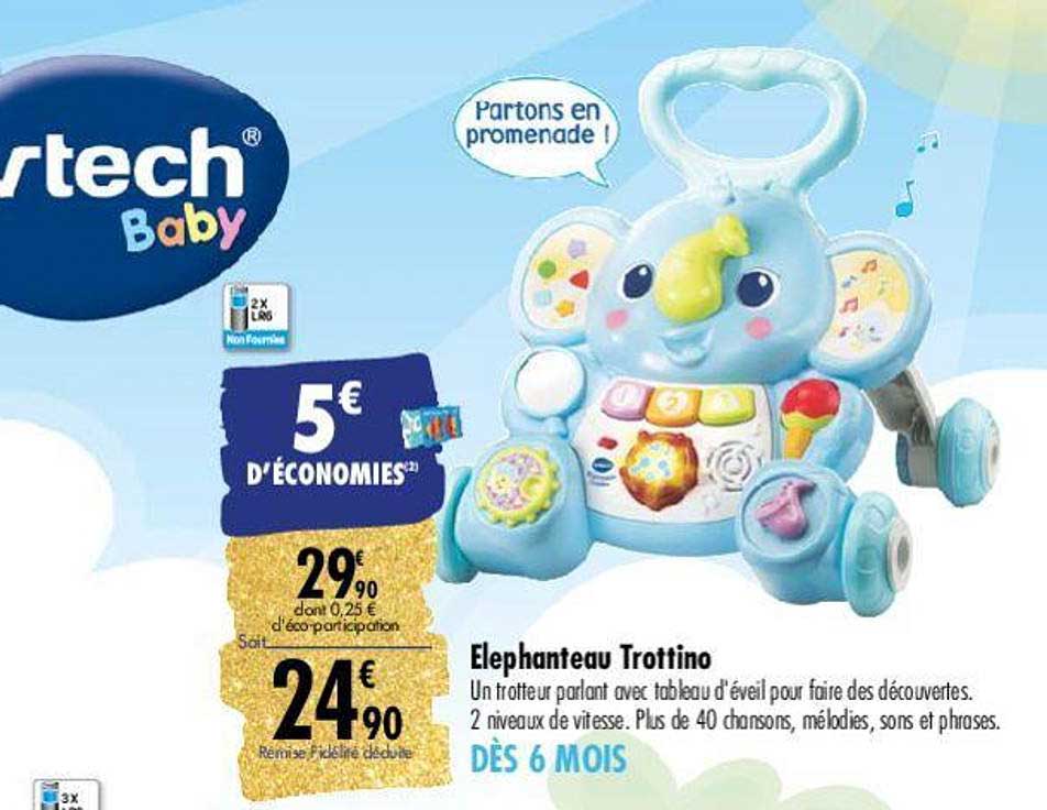 éléphanteau trottino vtech baby