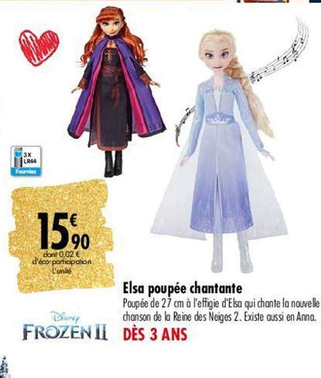 elsa poupée chantante