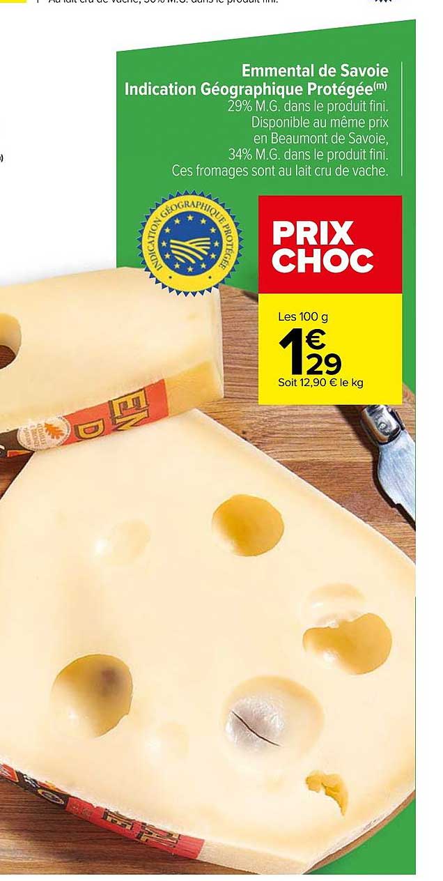 Emmental De Savoie Indication Géographique Protégée