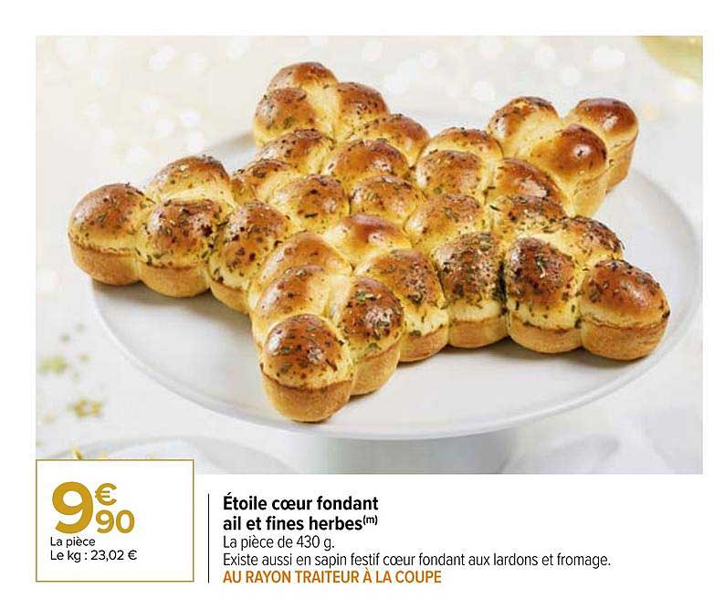 étoile Cœur Fondant Ail Et Fines Herbes