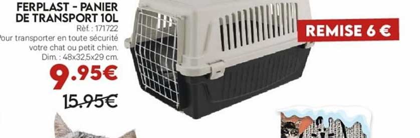 ferplast - panier de transport 10 l