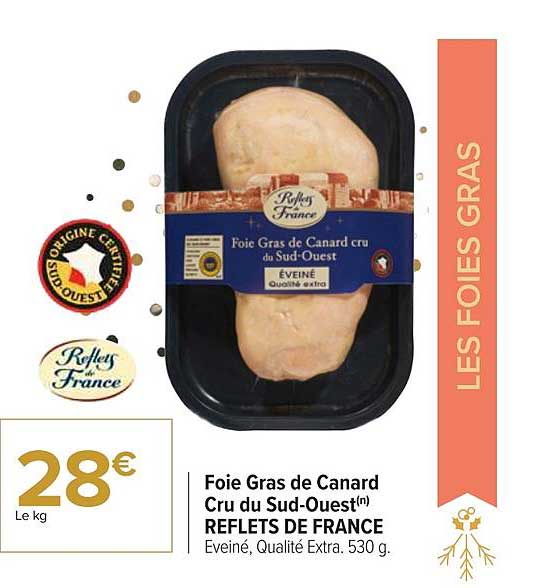 foie gras de canard cru du sud-ouest reflets de france