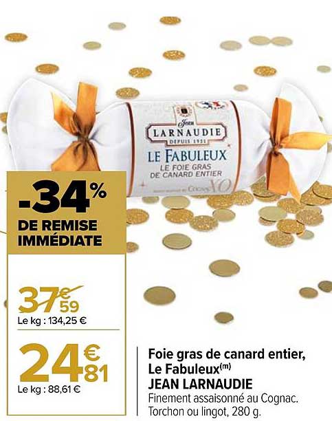 foie gras de canard entier, le fabuleux jean larnaudie