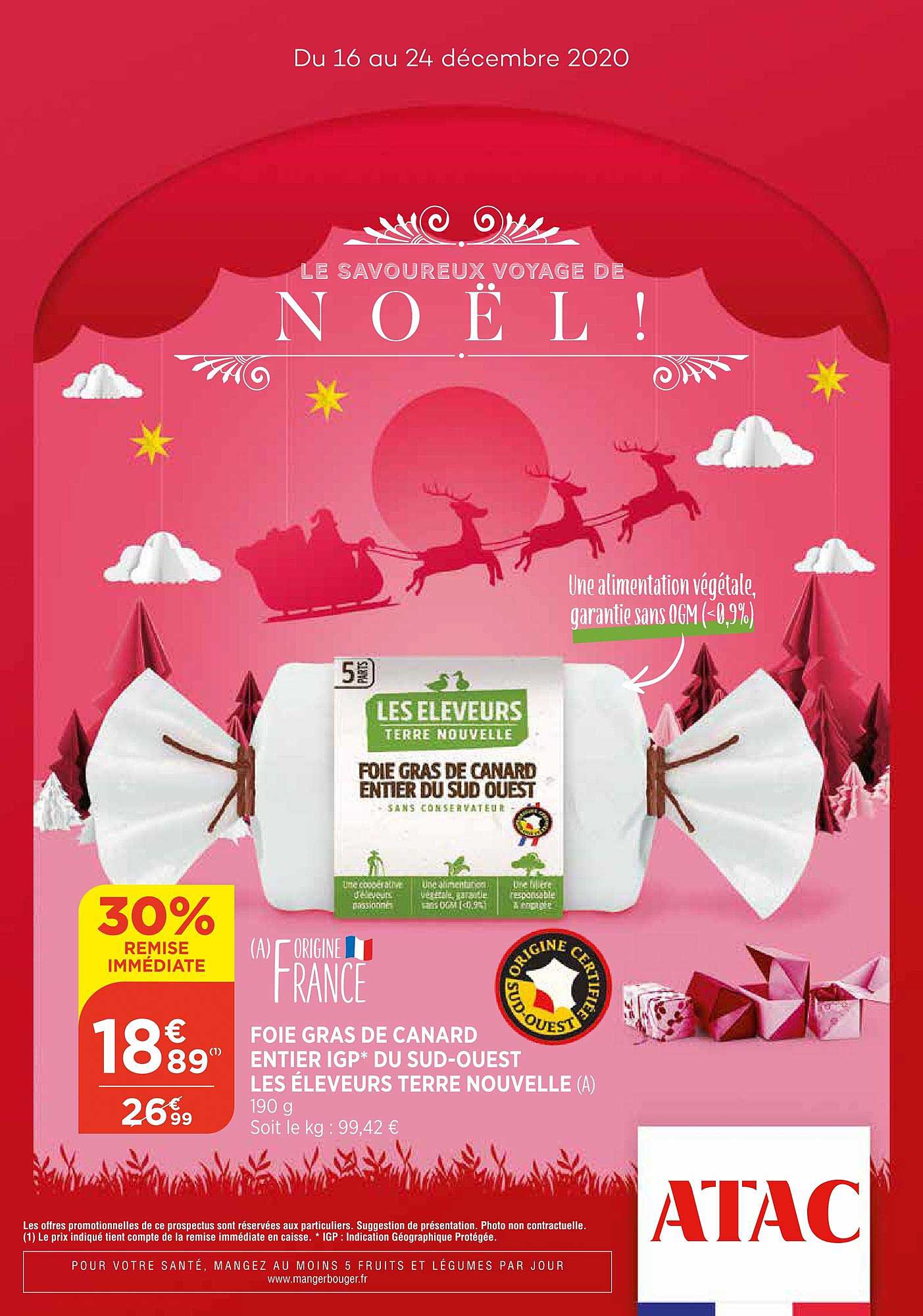 foie gras de canard entier igp du sud ouest les éleveurs terre nouvelle 30% de remise immédiate