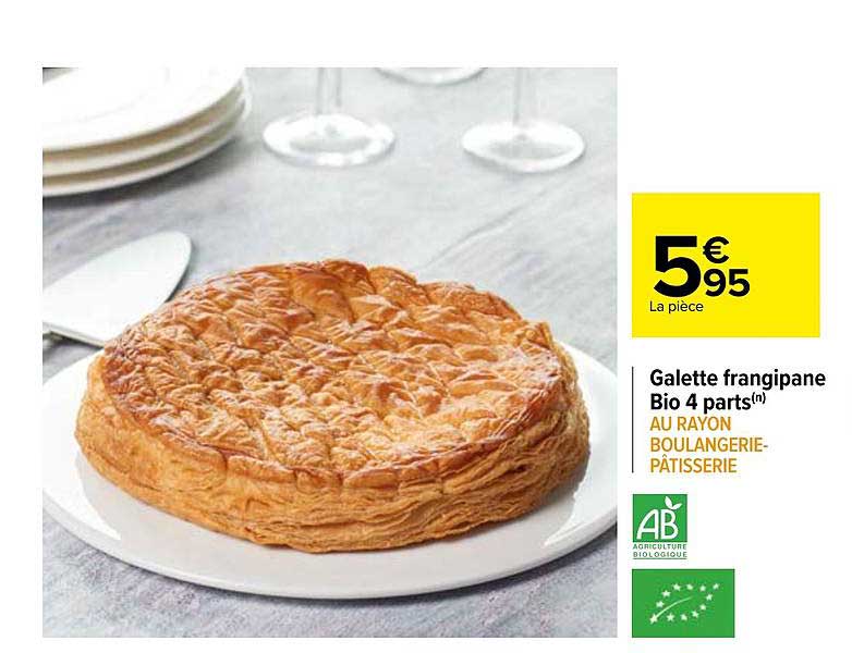 galette frangipane bio 4 parts