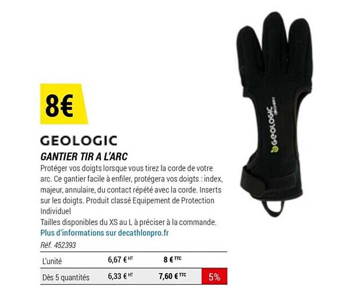 geologic gantier tri à l'arc