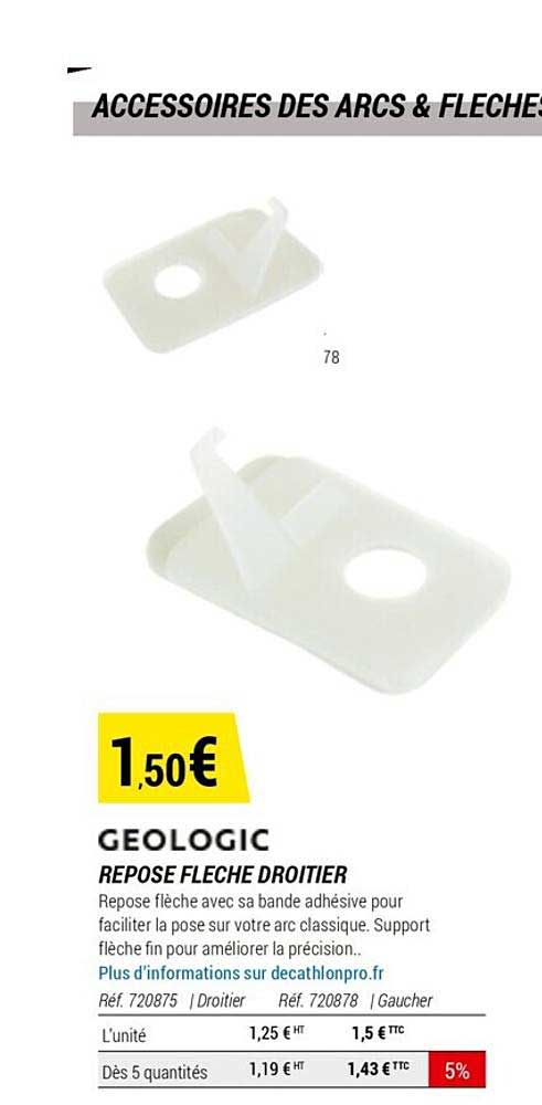 geologic repose flèche droitier