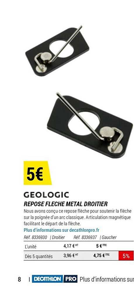 geologic repose flèche métal droitier