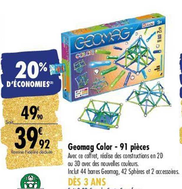 geomag color - 91 pièces