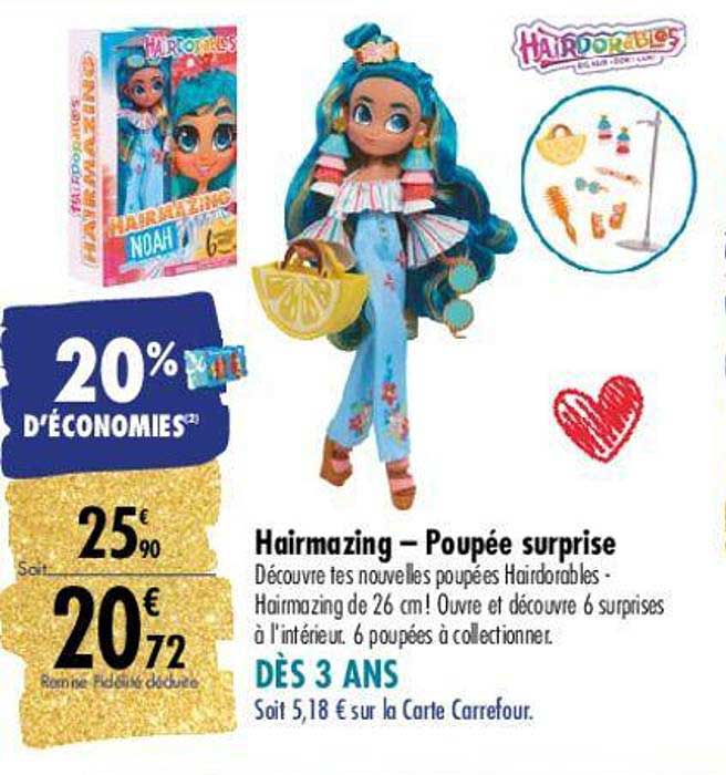 hairmazing - poupée surprise