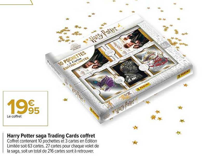 harry potter saga trading cards coffret