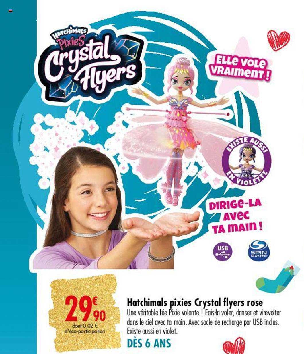 hatchimals pixies crystal flyers rose