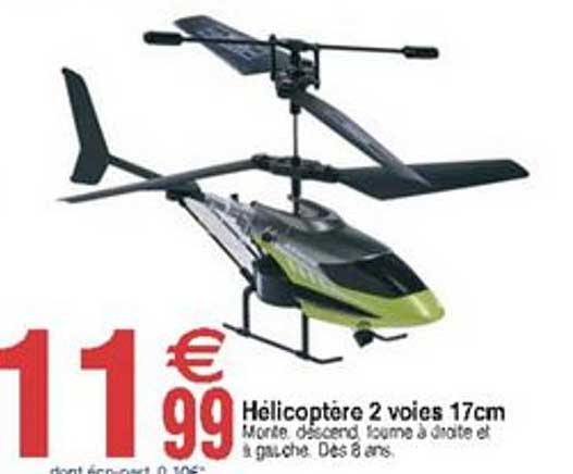 hélicoptère 2 voies 17 cm