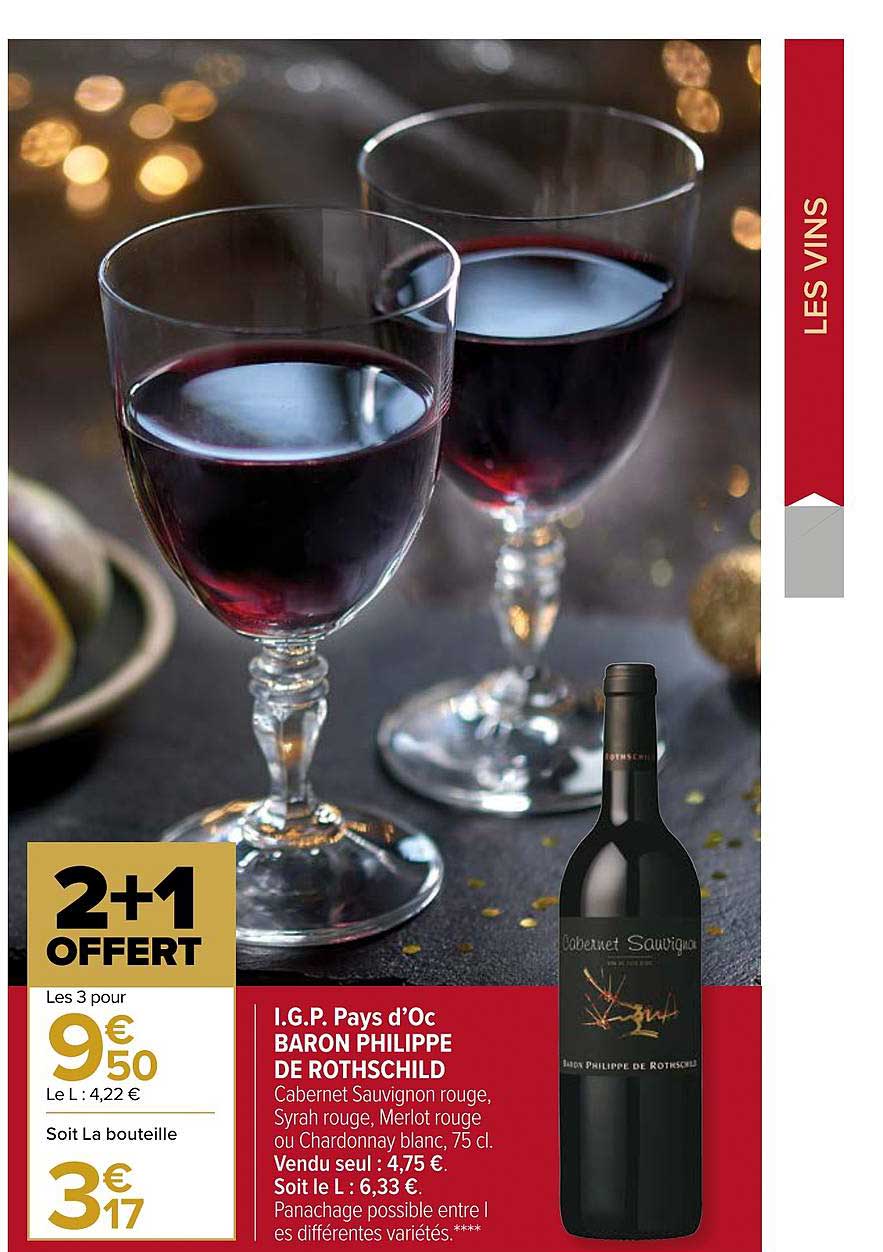 i.g.p. pays d'oc baron philippe de rothschild