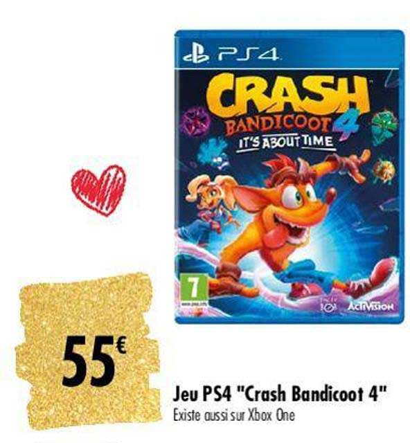 jeu ps4 "crash bandicoot 4"
