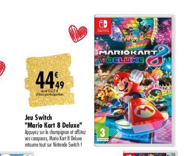 jeu switch "mario kart 8 deluxe"
