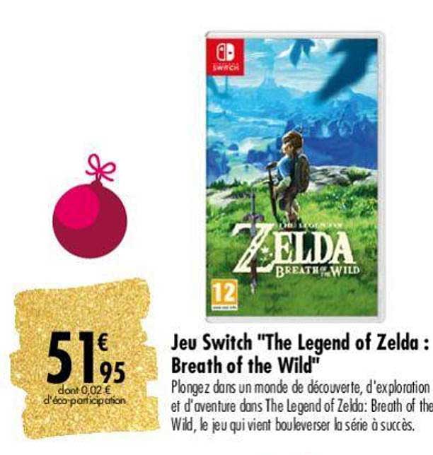 jeu switch "the legend of zelda : breath of the wild"