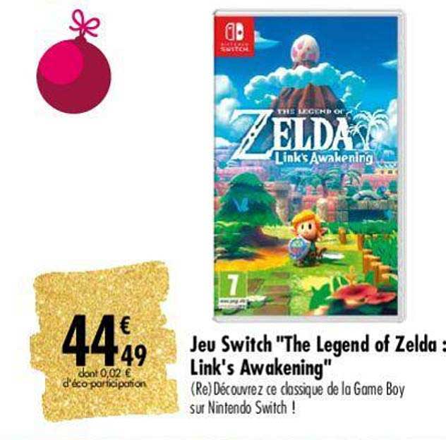 jeu switch "the legend of zelda : link's awakening"