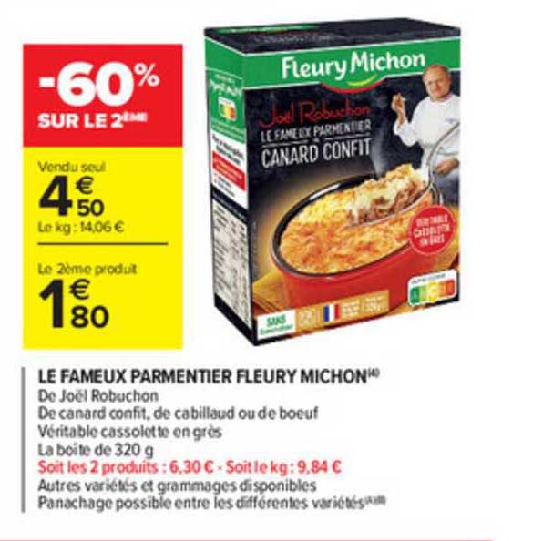 le fameux parmentier fleury michon