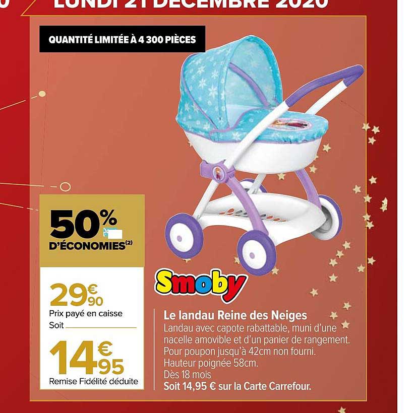 Le Landau Reine Des Neiges Smoby