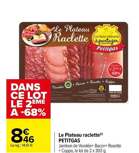 Le Plateau Raclette Petitgas