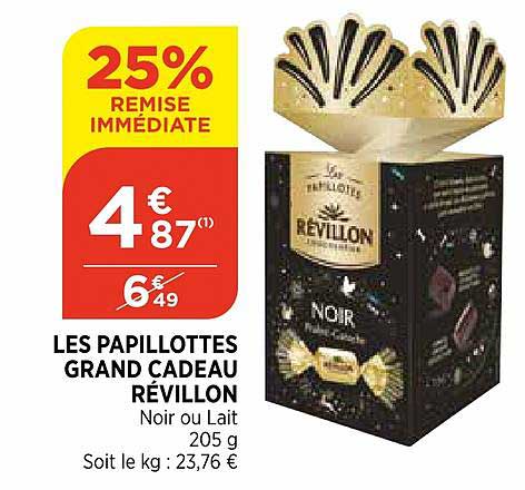 les papillottes grand cadeau révillon 25% de remise immédiate